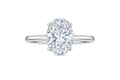 Lab Diamond Oval Solitaire Ring
