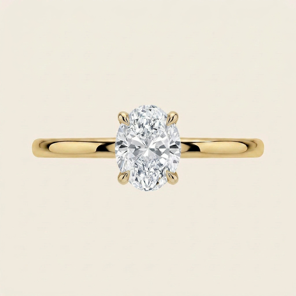 Adorned Mixed Metal Diamond Ring in 18K Yellow Gold