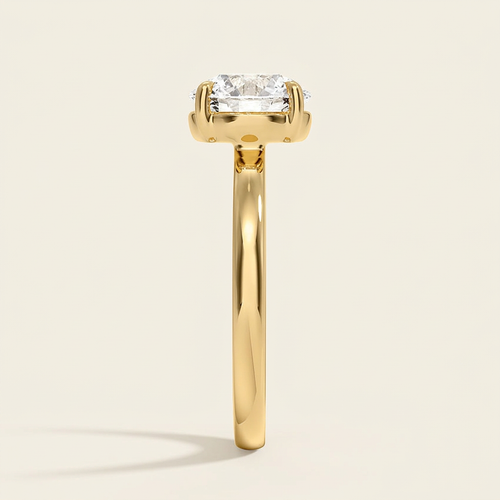 Alice Solitaire Ring in 14K Yellow Gold