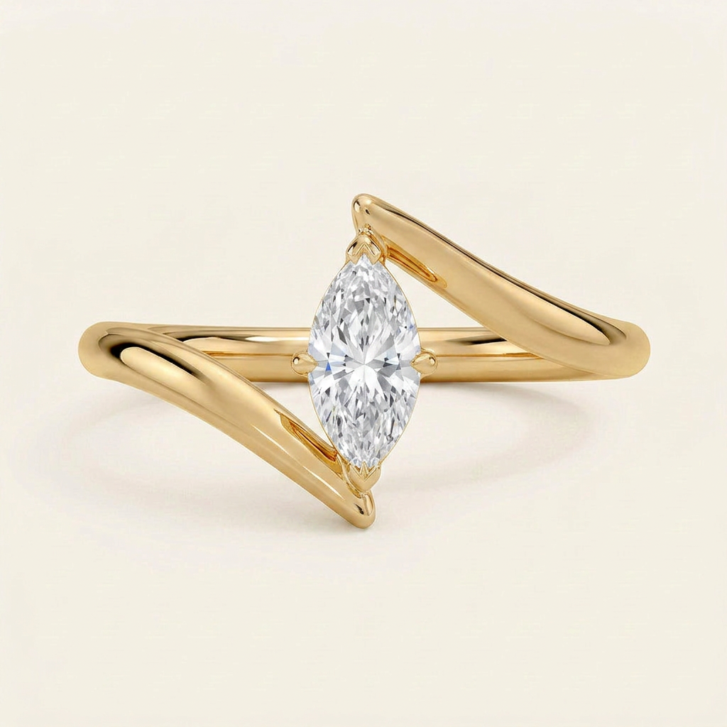 Atelier Solitaire Ring in 14K Yellow Gold