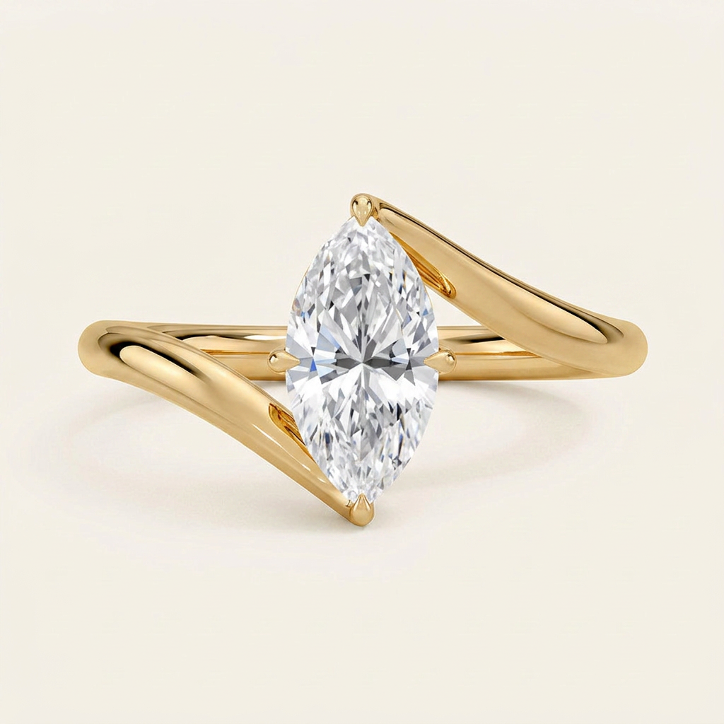 Atelier Solitaire Ring in 14K Yellow Gold