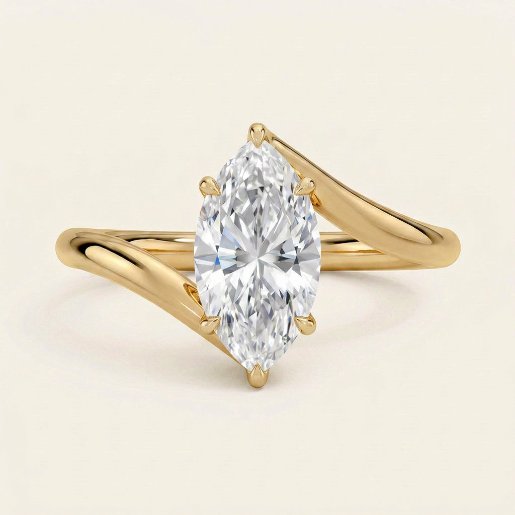 Atelier Solitaire Ring in 14K Yellow Gold