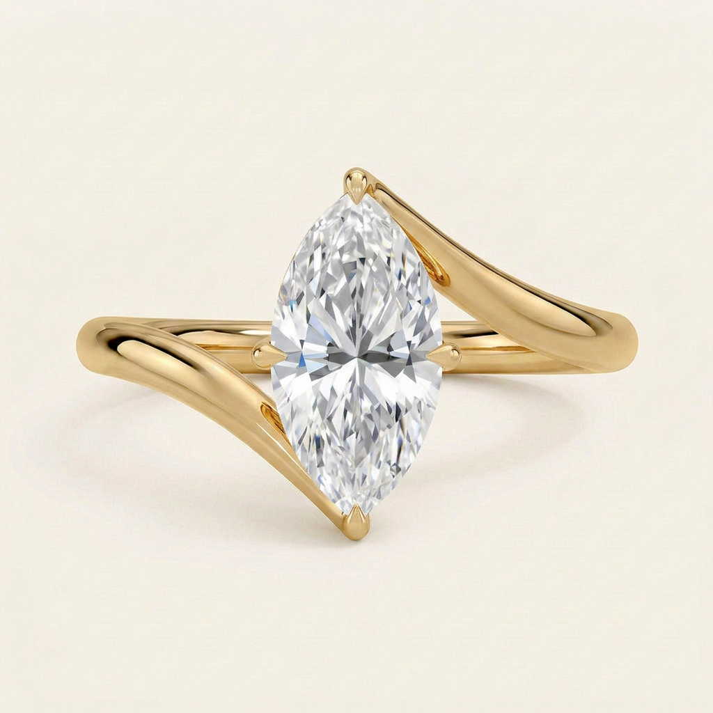 Atelier Solitaire Ring in 14K Yellow Gold
