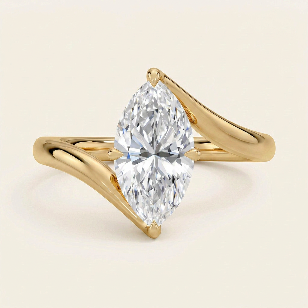 Atelier Solitaire Ring in 14K Yellow Gold