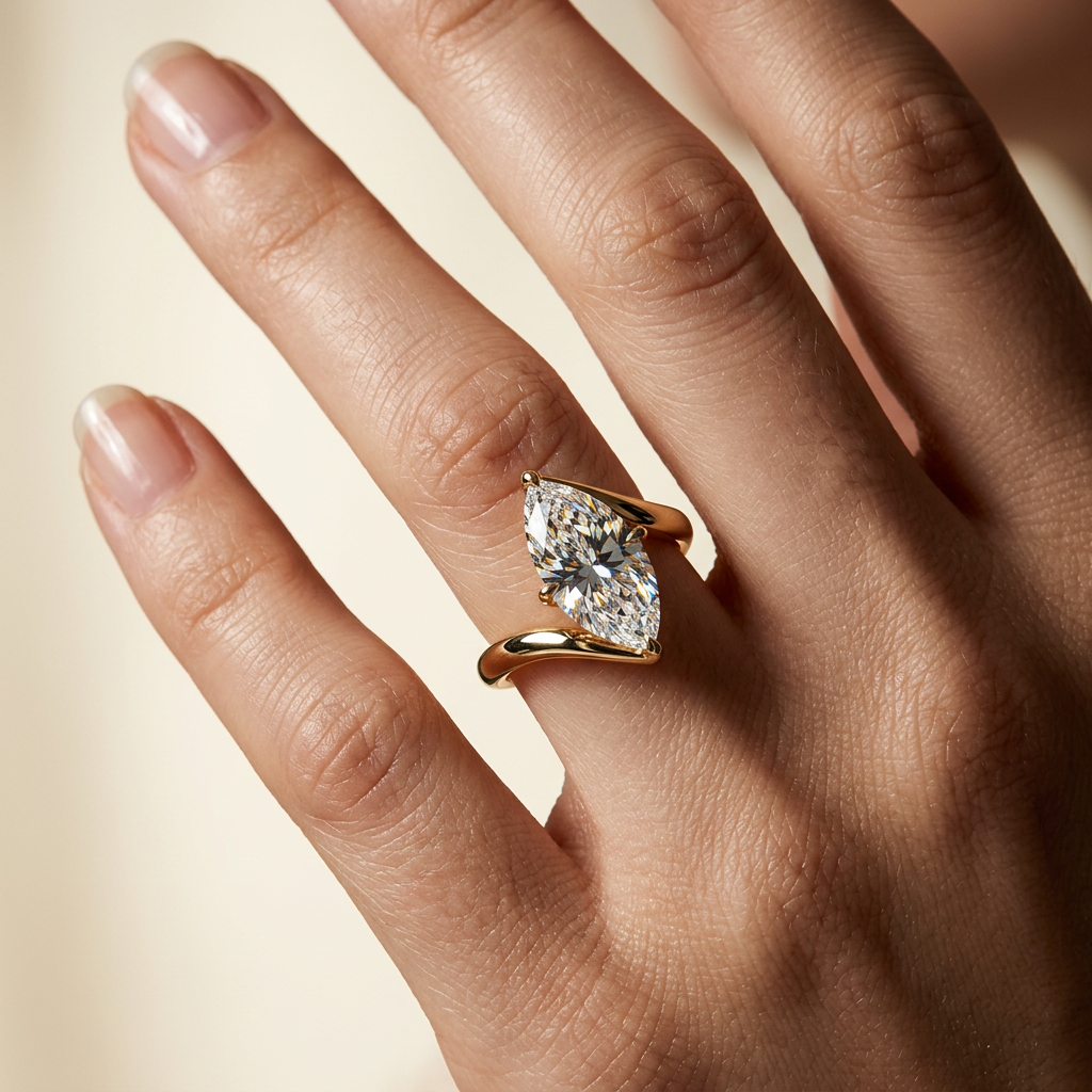 Atelier Solitaire Ring in 14K Yellow Gold