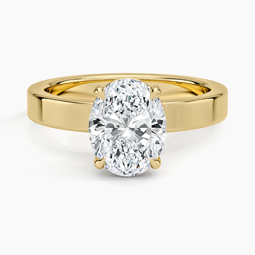 Peyton 3mm Solitaire Ring in 14K Yellow Gold