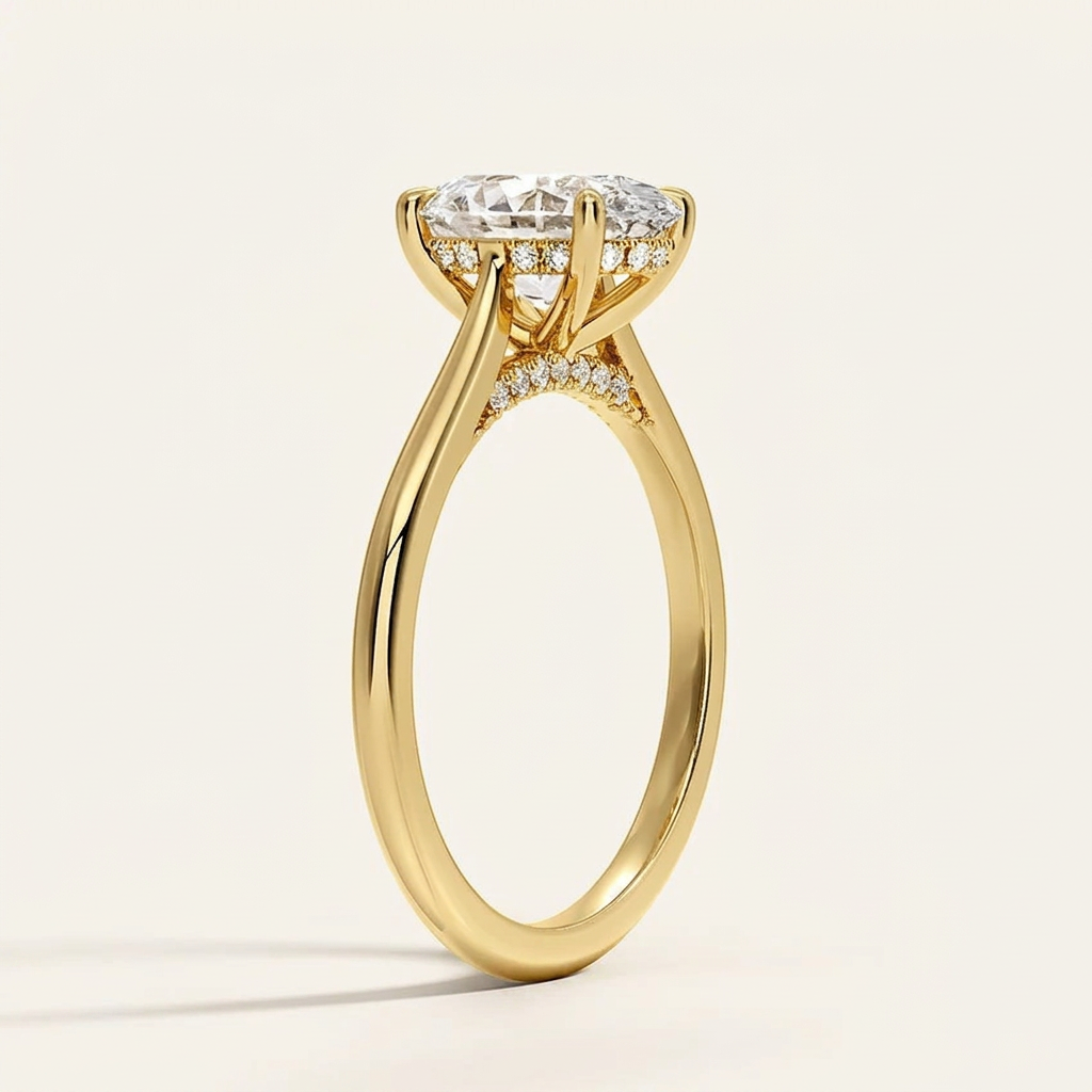 Dawn 1.5mm Diamond Ring in 14K Yellow Gold