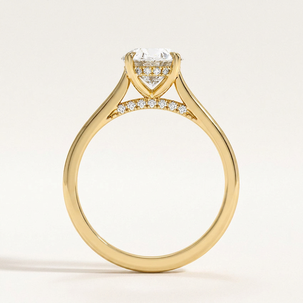 Dawn 1.5mm Diamond Ring in 14K Yellow Gold