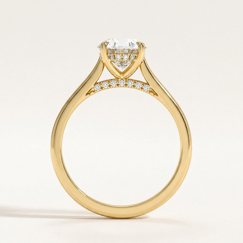 Dawn 1.5mm Diamond Ring in 14K Yellow Gold