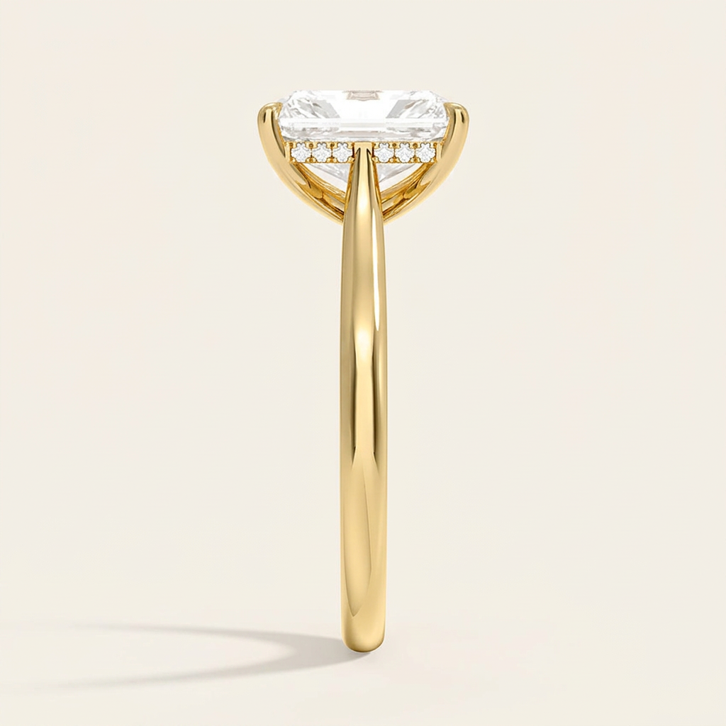 Dawn 2mm Diamond Ring in 14K Yellow Gold