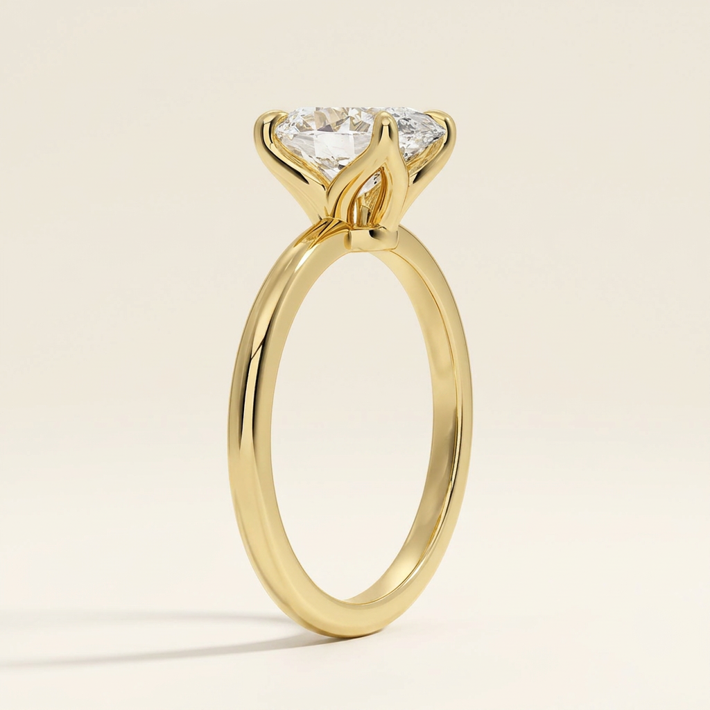 Petite Elodie 1.5mm Ring in 14K Yellow Gold