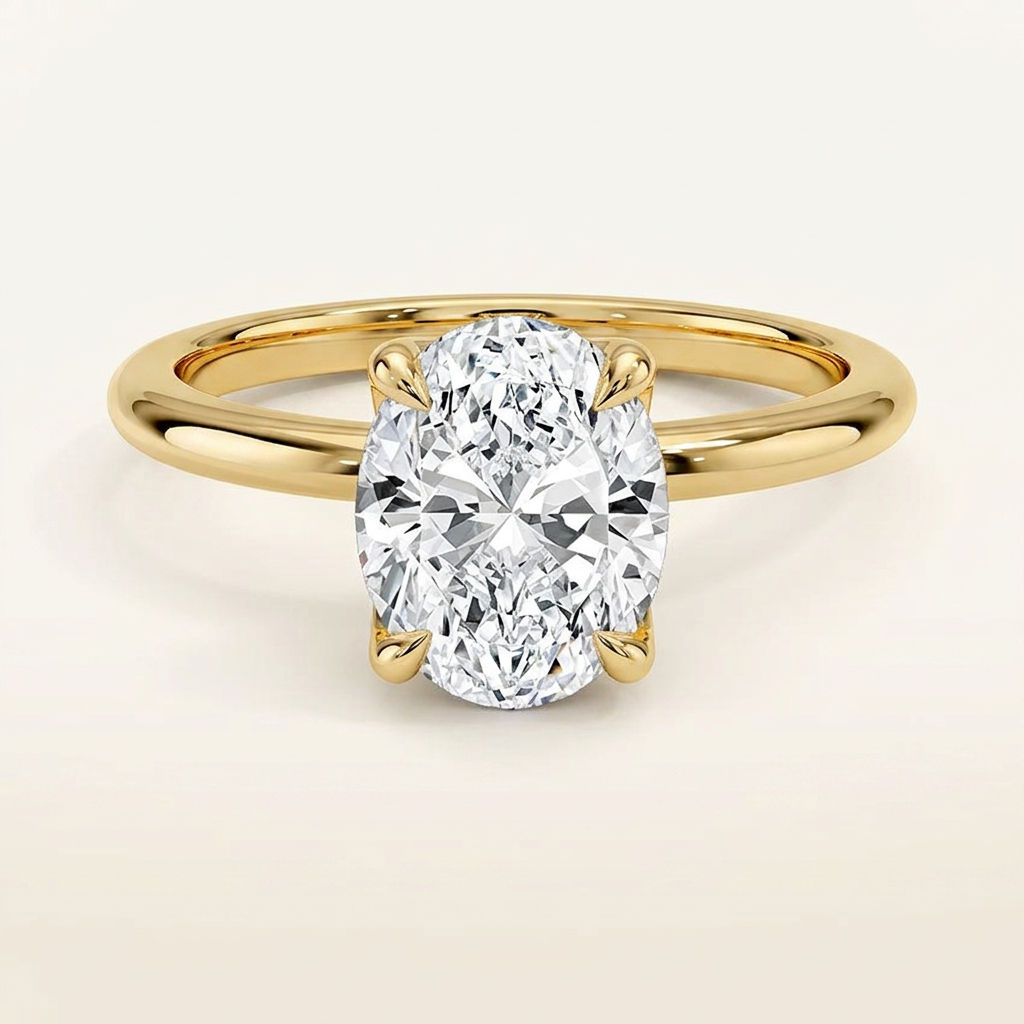 Elodie 1.8mm Solitaire Ring in 14K Yellow Gold