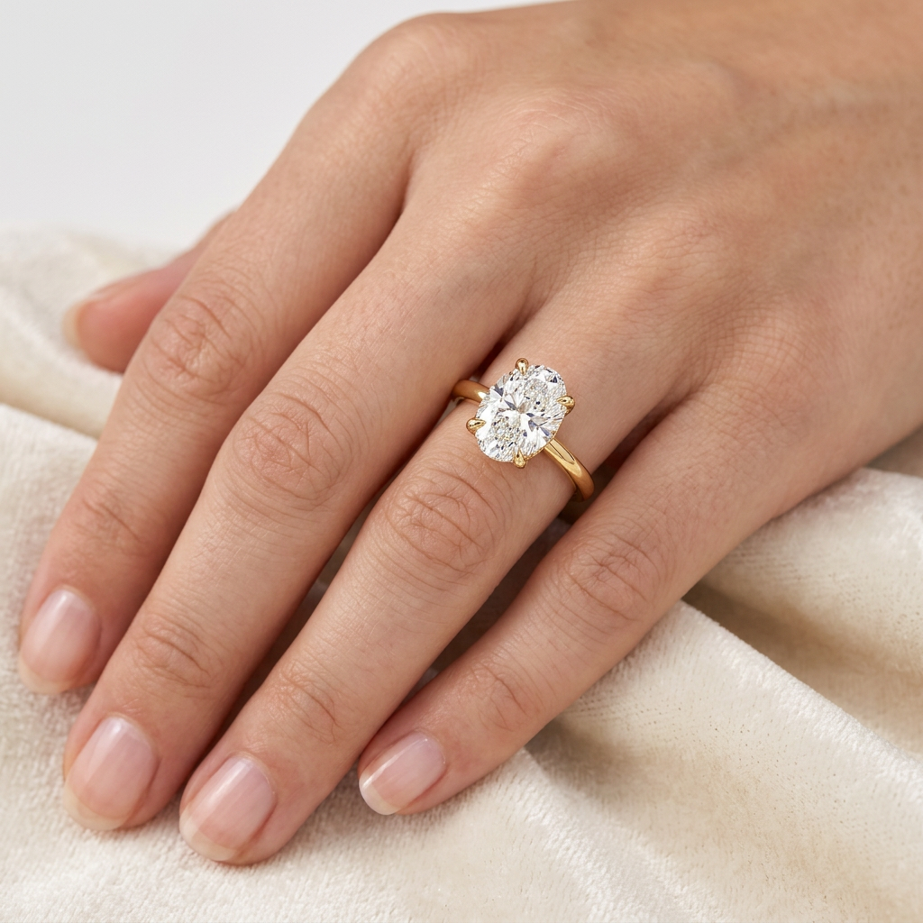 Elodie 1.8mm Solitaire Ring in 14K Yellow Gold