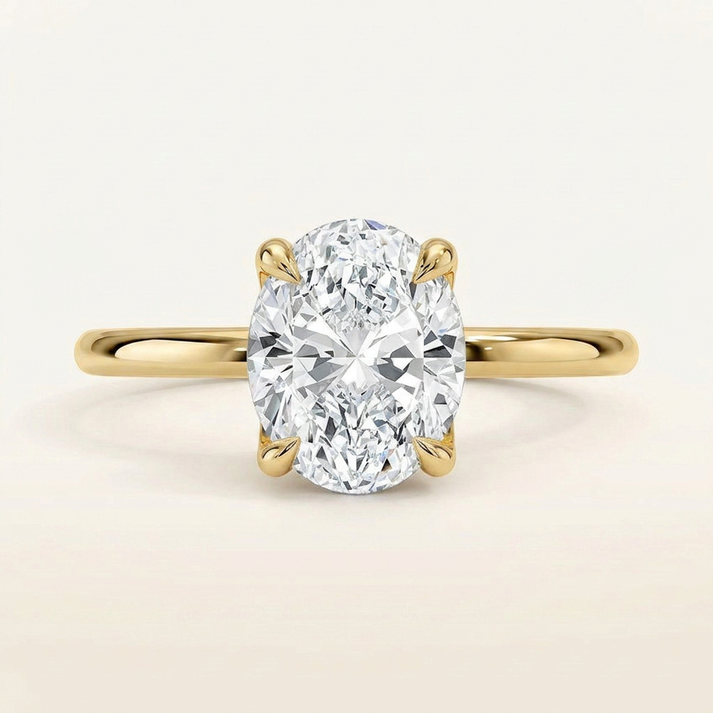 Elodie 1.8mm Solitaire Ring in 14K Yellow Gold