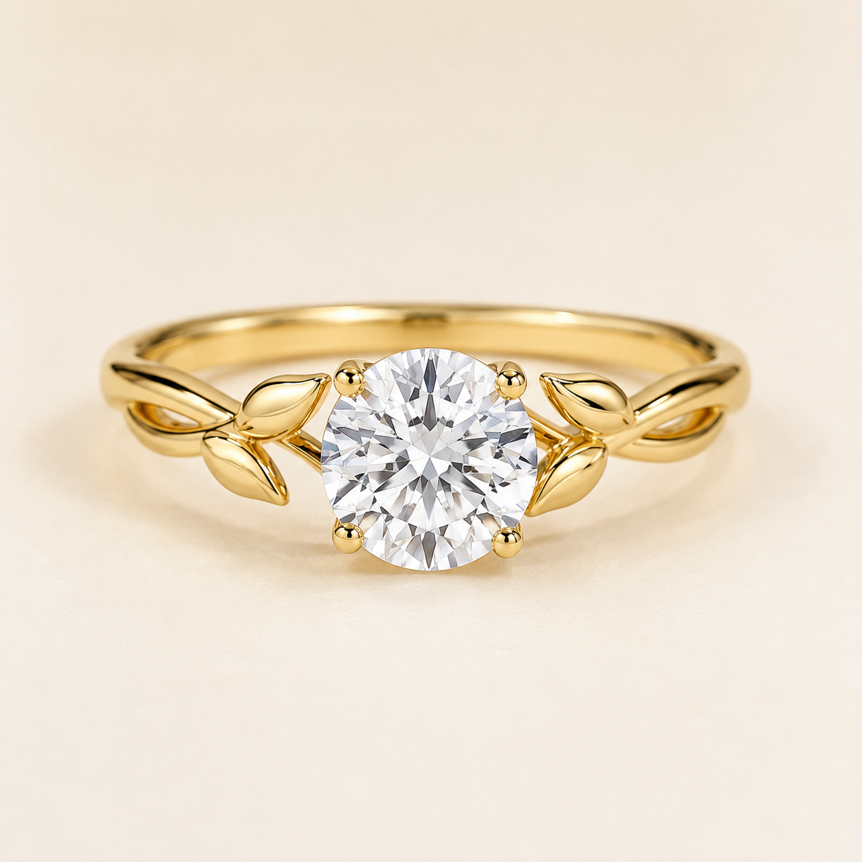 Esme 2.5mm Solitaire Ring in 14K Yellow Gold