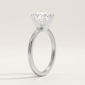 Four-Prong Comfort Fit 1.5mm Ring in 14K White Gold