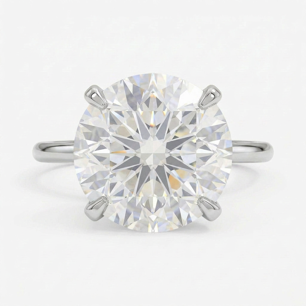 Four-Prong Comfort Fit 1.5mm Ring in 14K White Gold