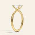 Freesia 2mm Solitaire Ring in 14K Yellow Gold
