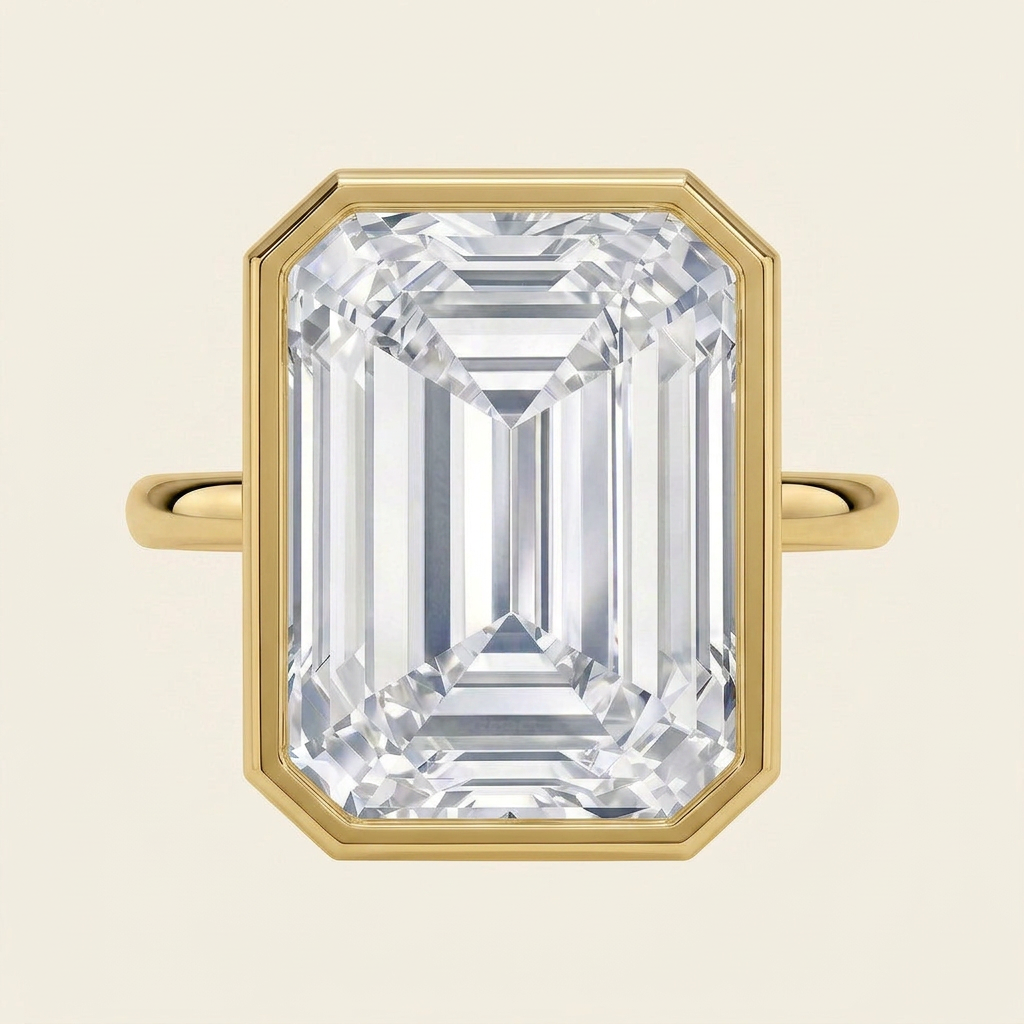 Luna 2mm Bezel Ring in 14K Yellow Gold