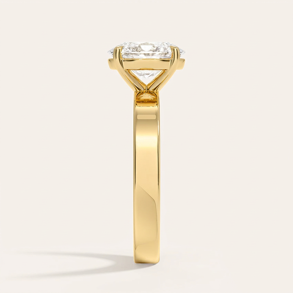 Peyton 3mm Solitaire Ring in 14K Yellow Gold
