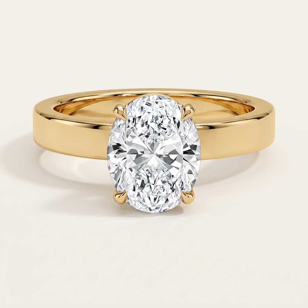 Peyton 3mm Solitaire Ring in 14K Yellow Gold
