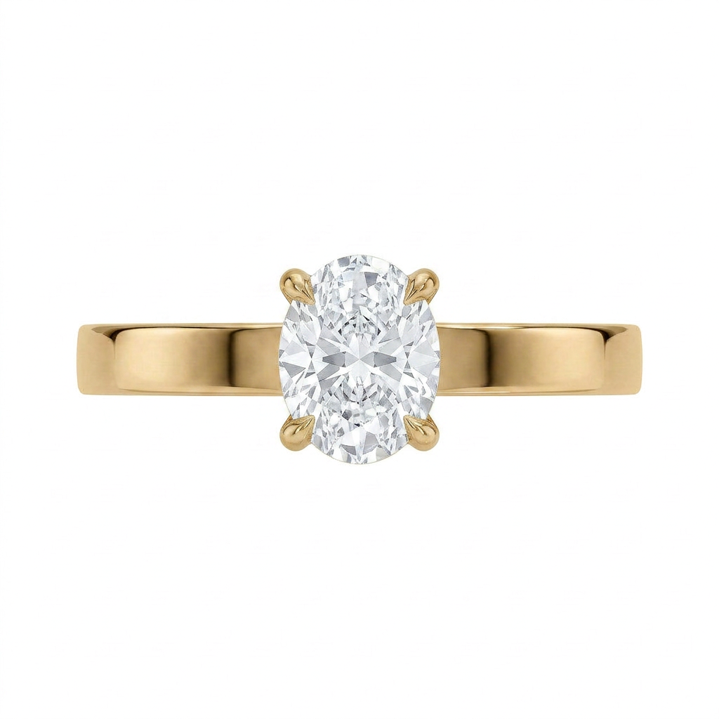 Peyton 3mm Solitaire Ring in 14K Yellow Gold