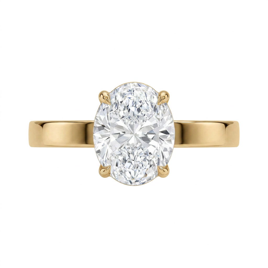 Peyton 3mm Solitaire Ring in 14K Yellow Gold
