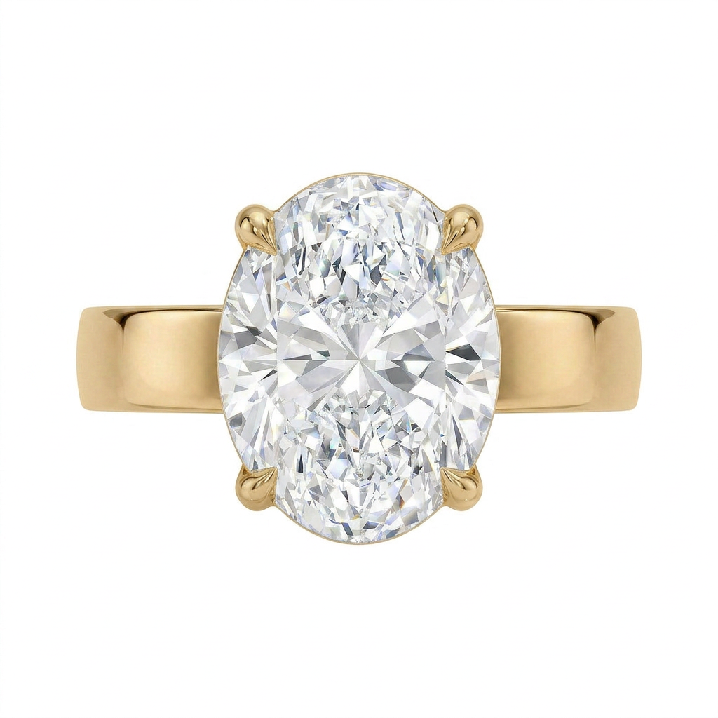 Peyton 3mm Solitaire Ring in 14K Yellow Gold