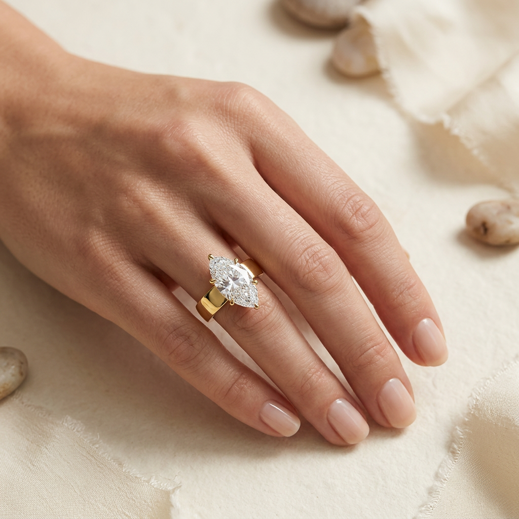 Peyton 4mm Solitaire Ring in 14K Yellow Gold