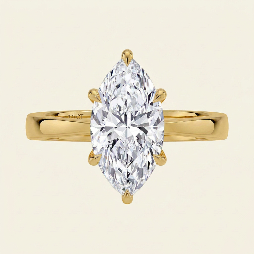 Peyton 4mm Solitaire Ring in 14K Yellow Gold