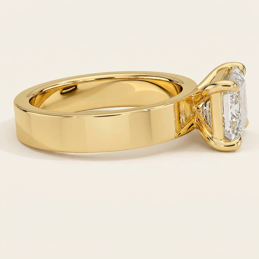 Peyton East-West Solitaire Ring in 14K Yellow Gold