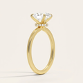 Secret Halo 1.5mm Diamond Ring in 14K Yellow Gold