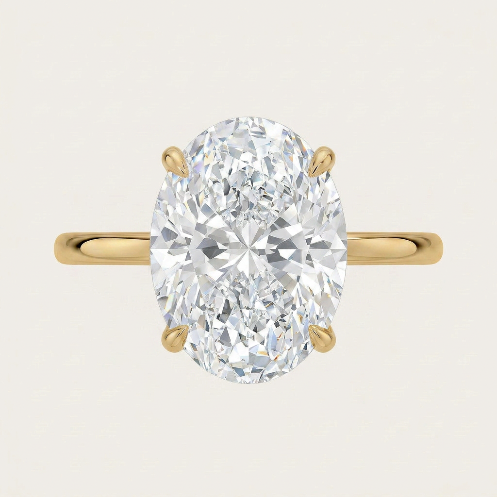 Secret Halo 1.5mm Diamond Ring in 14K Yellow Gold