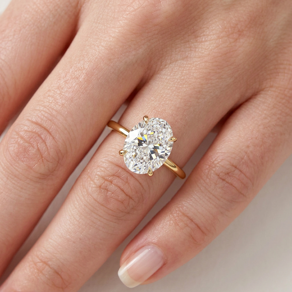 Secret Halo 1.5mm Diamond Ring in 14K Yellow Gold