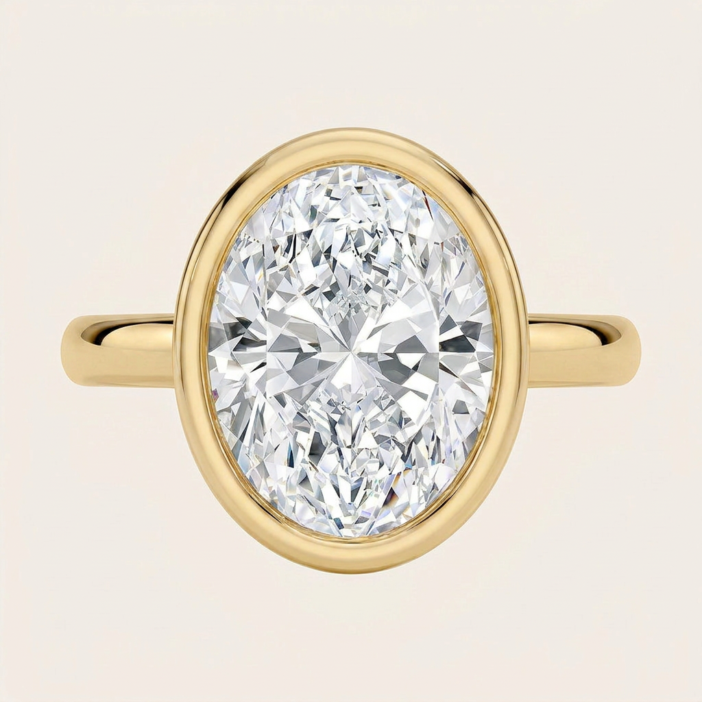 Sylvie Perfect Fit Bezel Solitaire Ring in 14K Yellow Gold