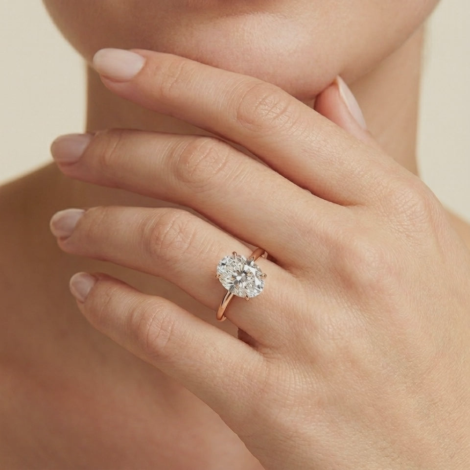 Petal 1.5mm Diamond Ring in 14K Yellow Gold